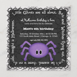 Hocus Pocus Spider Birthday Einladung