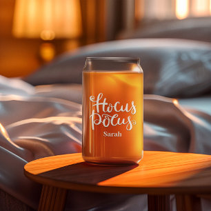 Hocus Pocus Typografie Halloween-Individuelle Name Dosenglas