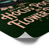 Hocus Pocus und Blume Power Witchy Poster (Ecke)