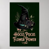 Hocus Pocus und Blume Power Witchy Poster (Vorne)