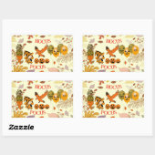 Hocus Pocus Wandering Hexe Raven Balloon Jack Rechteckiger Aufkleber (Blatt)