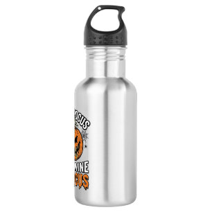 Hocus Pocus Wein-Kürbis-Halloween-Shirt-Design_1 Edelstahlflasche