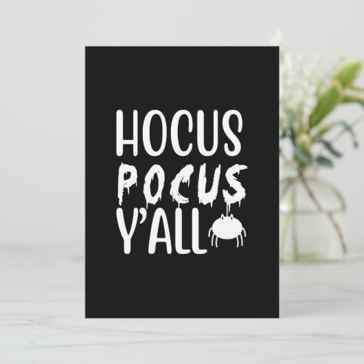 hocus pocus y'all einladung (Stehend Vorderseite)