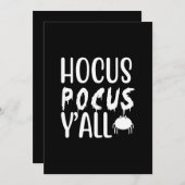 hocus pocus y'all einladung (Vorne/Hinten)