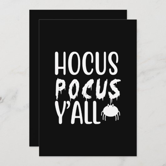 hocus pocus y'all einladung (Vorne/Hinten)