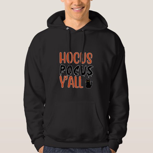 Hocus Pocus Y'all Halloween Chat Design Hoodie (Vorderseite)