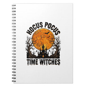 Hocus Pocus Zeit Hexen Vintage Halloween-Shirt D Notizblock