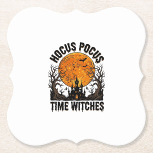 Hocus Pocus Zeit Hexen Vintage Halloween-Shirt D Untersetzer