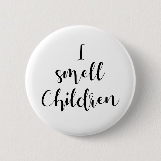 Hocus pocus zitieren Ich rieche Kinder Button (Vorderseite)