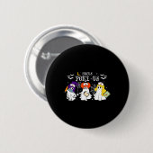 Hocus Poke-us Hexenmeister Halloween Medizinischer Button (Vorne & Hinten)