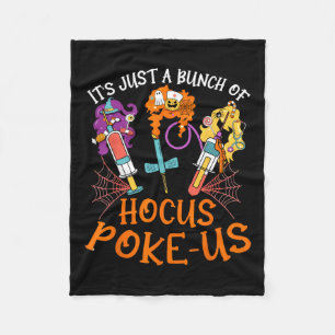 Hocus Poke-us Hexenmeister Halloween Medizinischer Fleecedecke
