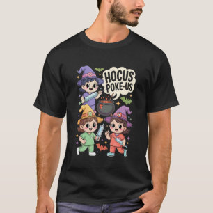 Hocus Poke-Us Krankenschwester Hexe Halloween Kost T-Shirt