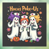 Hocus-Poke Us Nursing Spooky Halloween Ghost Fensteraufkleber (Blatt 3)