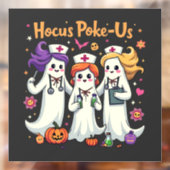 Hocus-Poke Us Nursing Spooky Halloween Ghost Fensteraufkleber (Blatt 2)