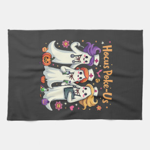 Hocus-Poke Us Nursing Spooky Halloween Ghost Geschirrtuch