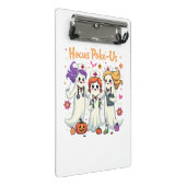 Hocus-Poke Us Nursing Spooky Halloween Ghost Mini Klemmbrett (Schrägansicht)