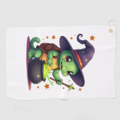 Hocus Shellcus Schildkröte Golfhandtuch (Horizontal)