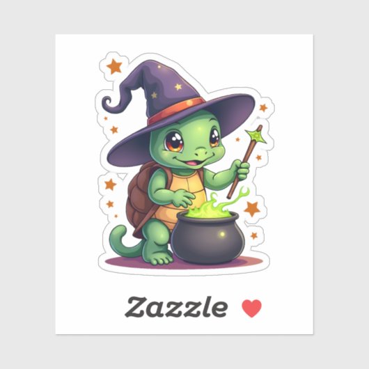 Hocus Shellcus Turtle Aufkleber (Blatt)