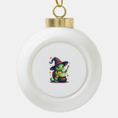 Hocus Shellcus Turtle Keramik Kugel-Ornament (Vorderseite)