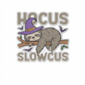 Hocus Slowcus Funny Halloween Sloth Classic T-Shir Aufkleber (Vorderseite)