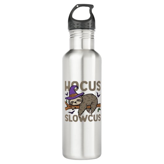 Hocus Slowcus Funny Halloween Sloth Classic T-Shir Edelstahlflasche (Vorderseite)
