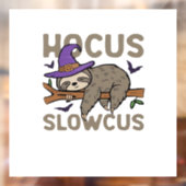 Hocus Slowcus Funny Halloween Sloth Classic T-Shir Fensteraufkleber (Blatt 2)