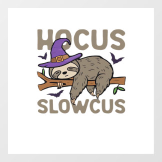 Hocus Slowcus Funny Halloween Sloth Classic T-Shir Fensteraufkleber