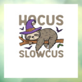 Hocus Slowcus Funny Halloween Sloth Classic T-Shir Fensteraufkleber (Blatt 3)
