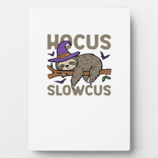 Hocus Slowcus Funny Halloween Sloth Classic T-Shir Fotoplatte