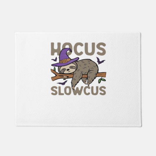 Hocus Slowcus Funny Halloween Sloth Classic T-Shir Fußmatte (Vorderseite)