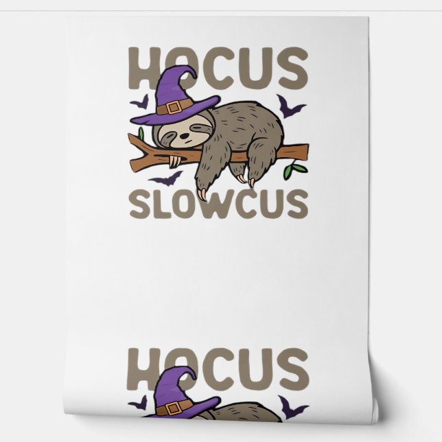 Hocus Slowcus Funny Halloween Sloth Classic T-Shir Tapete (Abrollen)