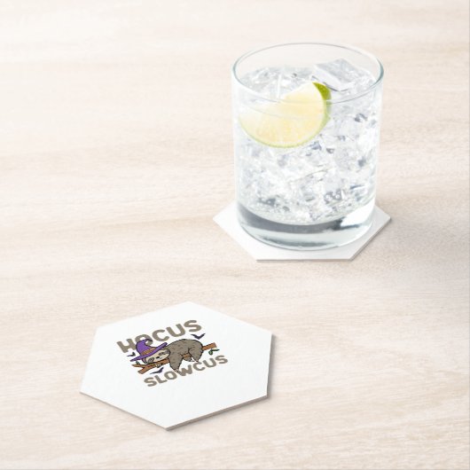 Hocus Slowcus Funny Halloween Sloth Classic T-Shir Untersetzer (Vor Ort)