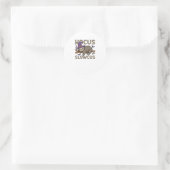 Hocus Slowcus Lustiger Halloween Faultier Klassisc Runder Aufkleber (Tasche)