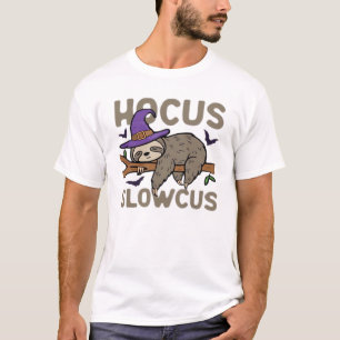 Hocus Slowcus Lustiger Halloween Faultier Klassisc T-Shirt