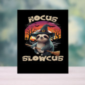 Hocus Slowcus Sloth liebt Halloween-Kostümtee E Acrylschild (Neutral)