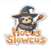Hocus Slowcus Sloth liebt Halloween-Kostümtee E Aufkleber (Vorderseite)