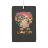 Hocus Slowcus Sloth liebt Halloween-Kostümtee E Autolufterfrischer (Vorderseite)