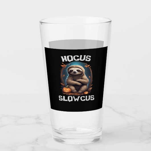 Hocus Slowcus Sloth liebt Halloween-Kostümtee E Glas (Vorderseite)