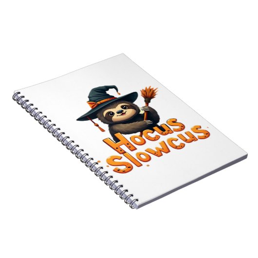 Hocus Slowcus Sloth liebt Halloween-Kostümtee E Notizblock (Rechte Seite)