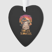 Hocus Slowcus Sloth liebt Halloween-Kostümtee E Ornament (Vorderseite)