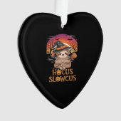 Hocus Slowcus Sloth liebt Halloween-Kostümtee E Ornament (Vorderseite)