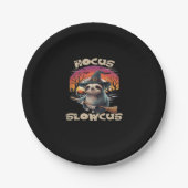 Hocus Slowcus Sloth liebt Halloween-Kostümtee E Pappteller (Vorderseite)
