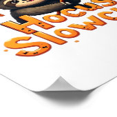 Hocus Slowcus Sloth liebt Halloween-Kostümtee E Poster (Ecke)