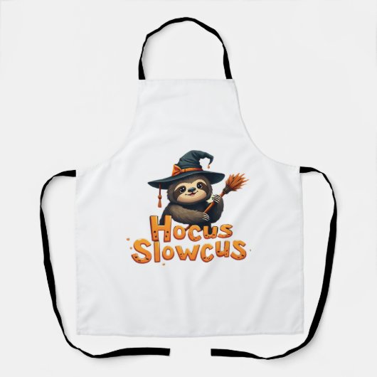 Hocus Slowcus Sloth liebt Halloween-Kostümtee E Schürze (Vorderseite)
