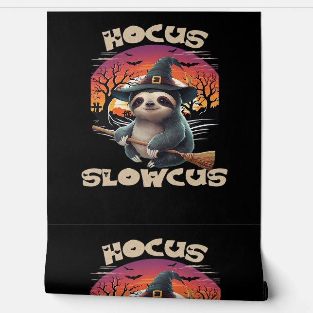 Hocus Slowcus Sloth liebt Halloween-Kostümtee E Tapete (Abrollen)