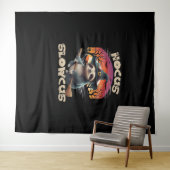 Hocus Slowcus Sloth liebt Halloween-Kostümtee E Wandteppich (Beispiel (Horizontal))