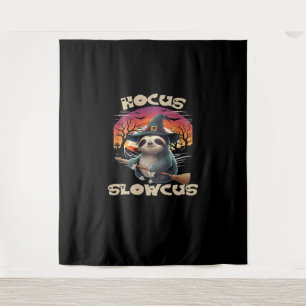 Hocus Slowcus Sloth liebt Halloween-Kostümtee E Wandteppich