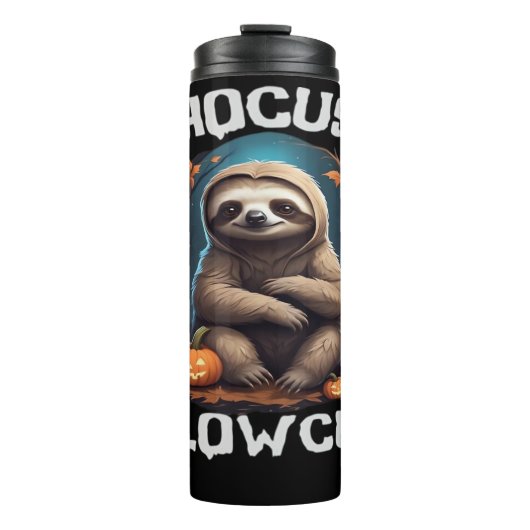 Hocus Slowcus Sloth lovers Halloween costume tee E Thermosbecher (Vorderseite)