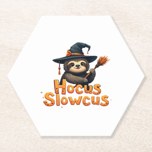 Hocus Slowcus Sloth lovers Halloween costume tee E Untersetzer (Vorderseite)