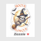 Hocus Slowcus Witch Sloth Aufkleber (Blatt)